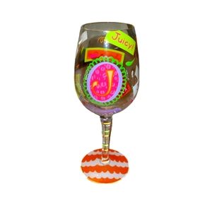 Lolita Love My Letter, Initial"J" Wine Glass